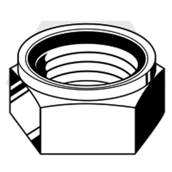 1/2"-13 Nylon Insert Locknuts Zinc Js500, Qty 1000