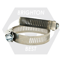 #8 (1/2"-1") (13mm-25mm) Stainless 304 Housing And Band - 430 Ss Zinc Plated Screw (Worm-Gear), Qty 100