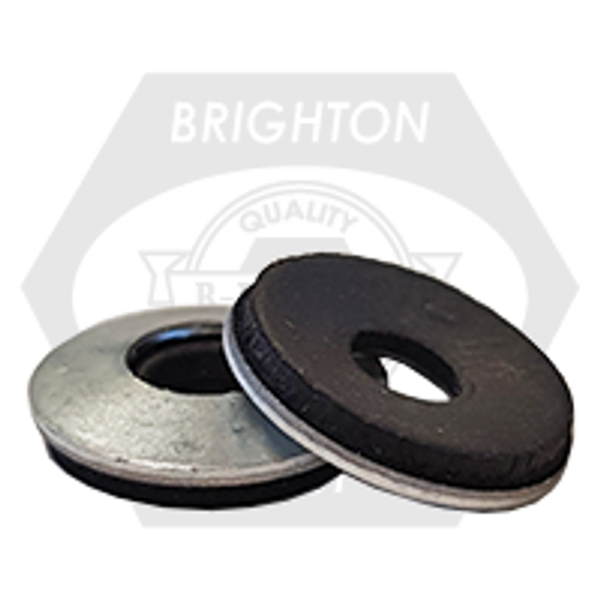 #12 x 5/8" Stainless 18-8 Epdm-Bonded Washer (Inch), Qty 100