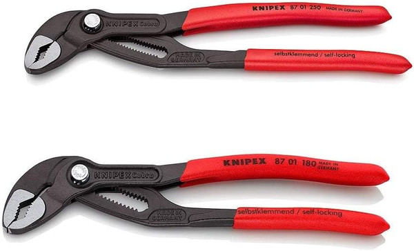 Knipex 00 31 20 V01 US 2 Pc Cobra Pliers Set (87 01 180 & 87 01 250)