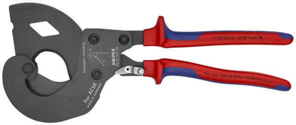 Knipex 95 32 340 SR US Ratcheting ACSR Cable Cutter