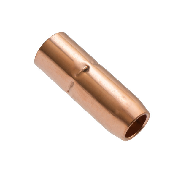 169-725: 5/8" Slide-On 1/8" Recess Copper MIG Nozzle MIG Nozzle - Miller Style Insulated 1/8" Recess