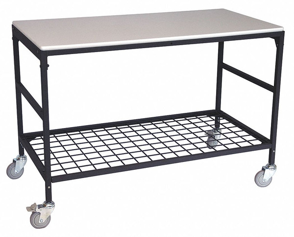 GENERIC Adjustable Mobile Work Table,26 In. W ERGO-50-K1