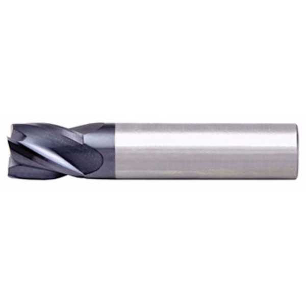 Alfa Tools SCS60646AL 7/32 4 Flute Single End Center Cutting Altin Carbide Stub End Mill