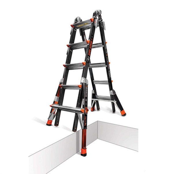 LITTLE GIANT Multipurpose Ladder,Dark Horse,22 ft. 15145-801