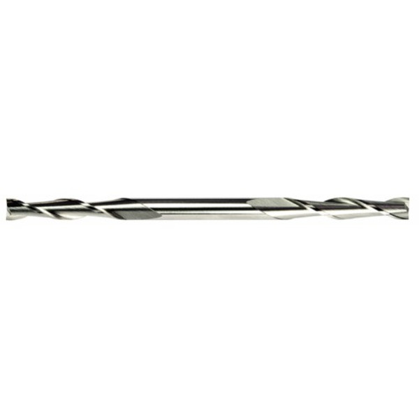 Alfa Tools DE50758L 1/8 HSS Miniature Double End Mill 2 Flute Long