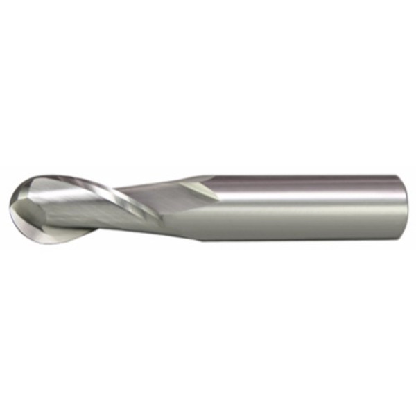 Alfa Tools SCB61369 3/32 x 1/8 Carbide 2 Flute Ball Single End End Mill
