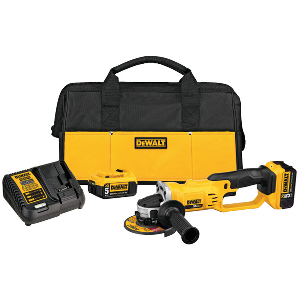 DEWALT Cordless Angle Grinder Kit,20.0 V,4-1/2" DCG412P2
