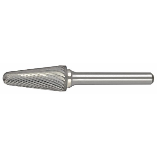 Alfa Tools B71281L SL-1L Carbide Burr Taper Cone Radius 6" Oal Single Cut