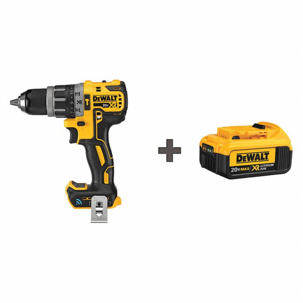 DEWALT Cordless Hammer Drill Kit,20.0V DCD797B DCB203