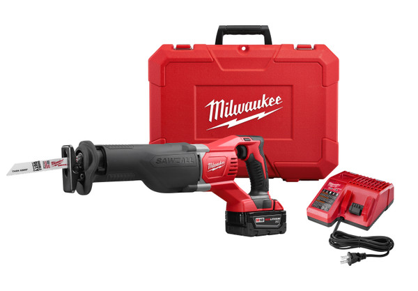 MILWAUKEE Cordless Recip Saw Kit,3000 SPM,18VDC 2621-21
