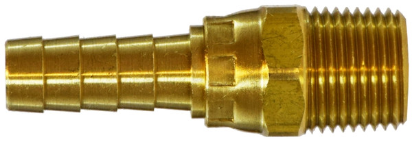 Midland Metal 32351 Swivel Adapter, 3/8 in Hose x 1/8 in Male NPTF, Brass