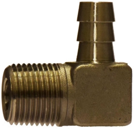 Midland Metal 32042SS 90 deg Elbow, 3/8 in Hose Barbed x 3/8 in Hose Barbed, Stainless Steel