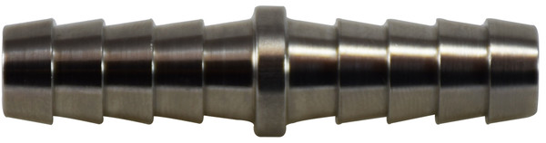 Midland Metal 32096SS Straight Splicer, 1/2 in Hose Barbed x 1/2 in Hose Barbed, Stainless Steel