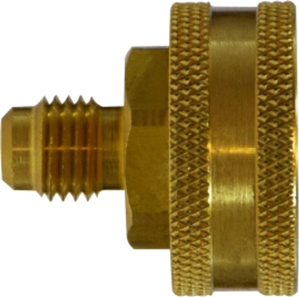 Midland Metal 30138 Straight Swivel Adapter, 3/8 in Male Flared x 3/4 in FGH, Brass Midland Metal 30138 Straight Swivel Adapter, 3/8 in Male Flared x 3/4 in FGH, Brass