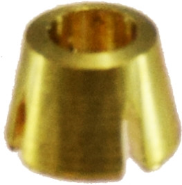 Midland Metal 25001 Split Sleeve Collet, 1/8 in Compression, Brass