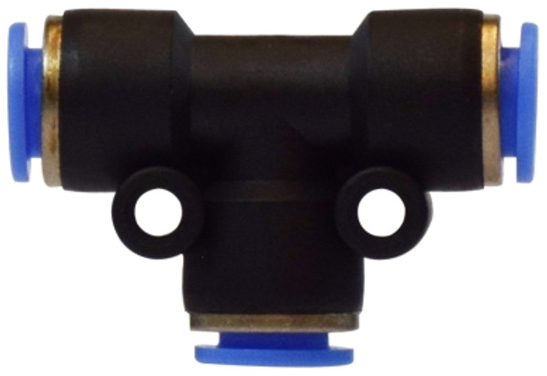 Midland Metal 20030C Union Tee, 1/2 in Push-In Tube x 1/2 in Push-In Tube x 1/2 in Push-In Tube, Composite