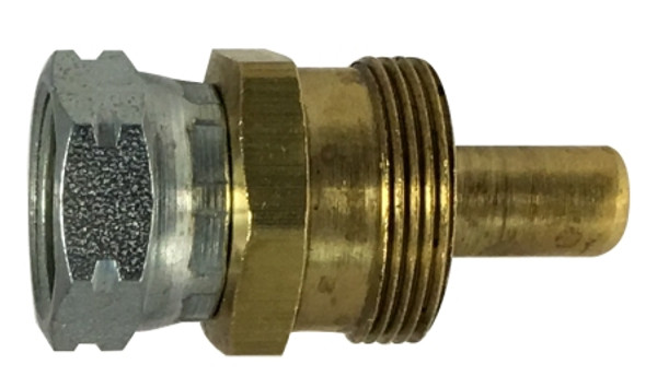 Midland Metal 39357 Connector, 3/8 in Hose x 3/4 in Female ABS, Brass