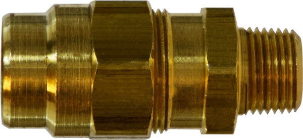 Midland Metal 38333 Adapter, 3/8 in Hose x 1/4 in Male Pipe, Brass