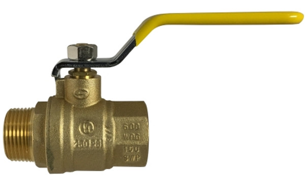 Midland Metal 948173 Ball Valve, 3/4 in Nominal, MPT x FPT, 600 psi WOG Pressure, -20 to 300 deg F
