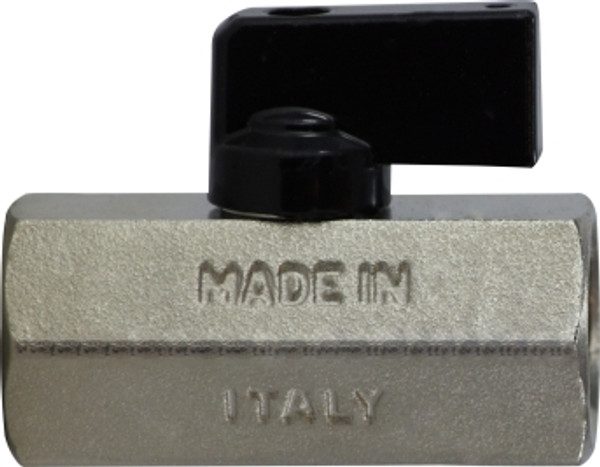 Midland Metal 46924I Miniature Ball Valve, 1/2 in Nominal, FPT x FPT, 235 psi Pressure, 32 to 176 deg F