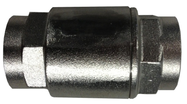 Midland Metal 949446 2-Piece Barrel-Type Spring Check Valve, 1-1/4 in Nominal, FNPT, Import
