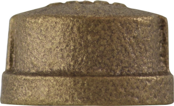 Midland Metal 44475 Cap, 1 in FPT, Bronze