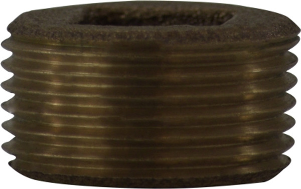 Midland Metal 44633 Square Drive Countersunk Plug, 1/2 in MPT, Bronze