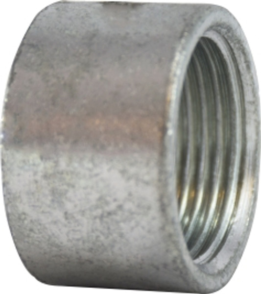 Midland Metal 64780H Half Merchant Coupling, 3 in FPT x 3 in Butt Weld, Steel, Galvanized