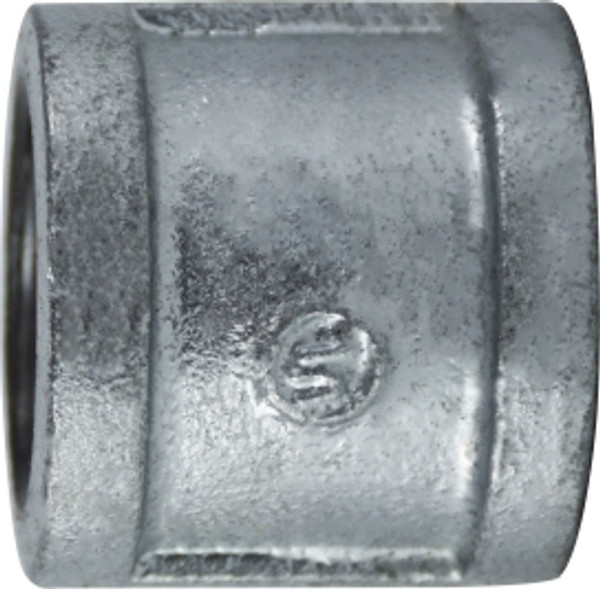 Midland Metal 64421 Coupling, 4 in FPT x 4 in FPT, Iron, Galvanized, 150 lb