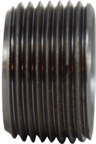 Midland Metal 67708 Reducer Face Bushing, 3/4 in MPT x 3/8 in FPT, Steel, Black
