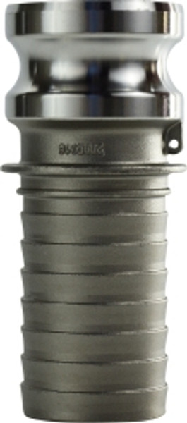 Midland Metal 63951 Cam and Groove Adapter, 3/4 in Type E x 3/4 in Hose Barbed, Stainless Steel