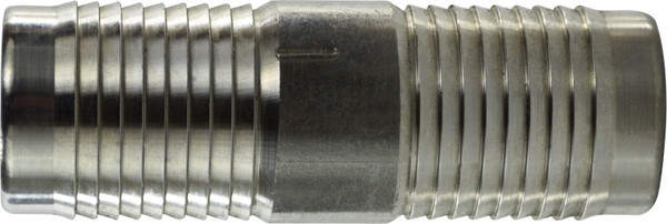 Midland Metal 73672 Hose Mender, 1-1/4 in Hose x 1-1/4 in Hose, Stainless Steel