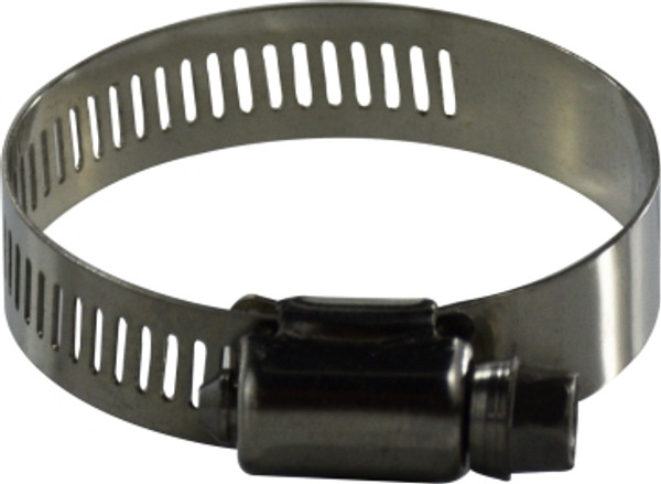 Midland Metal 620 Series 620036SS Wide Band Worm Drive Clamp, 1-13/16 in Minimum Clamp Diameter