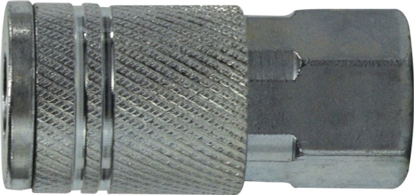 Midland Metal 28540S Industrial Interchange Coupler, 1/4 in FIP, Steel