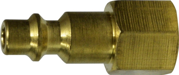 Midland Metal 28534B Industrial Interchange Plug, 1/4 in FIP, Brass