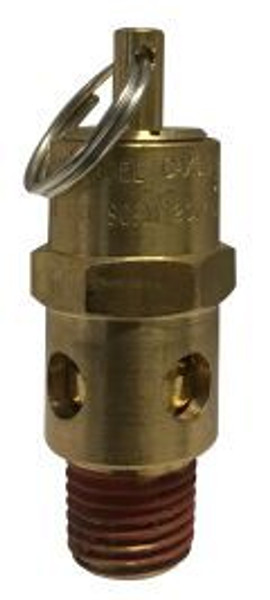 Midland Metal 87009 Non-Coded Safety Relief Valve, 1/4 in Nominal, MNPT Connection, 150 psi Pressure