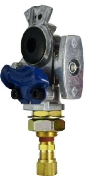 Midland Metal 39521 Knob Style Gladhand, Gladhands, Ghshutoffserv3/8Ftgcpfnshknob Stlye, Brass Fittings