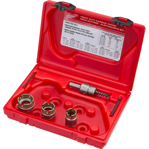 Milwaukee I KIT CARBIDE CUTTER SHEET METAL 5 PC ELECTRICIANS