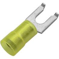 12-10 AWG Nylon Flanged Spade #4-6 Stud PK100 - E93231