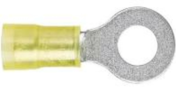 12-10 AWG Nylon Ring Terminal #6-8 Stud PK25 - E93236
