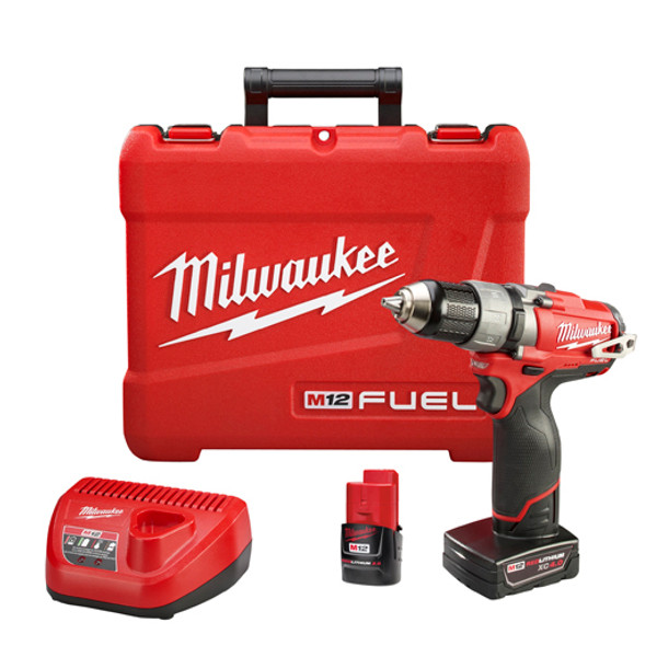 Milwaukee I M12â„¢ FUELâ„¢  1/2 DRIVER DRILL KIT W/2 BAT