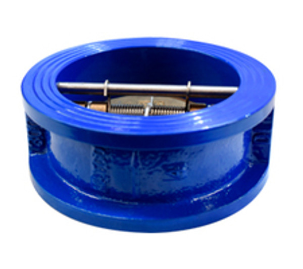 Midland Metal 963010 Double Door Wafer Check Valve, 10 in Nominal, Ductile Iron Body, Import