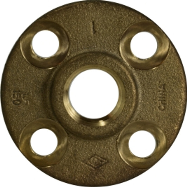 Midland Metal 44793LF Companion Flange, 1-1/4 in Threaded, Bronze