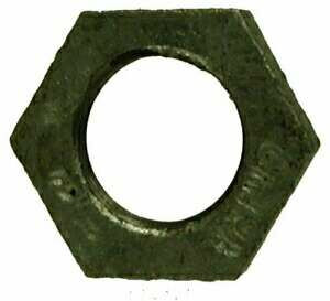 Midland Metal 65703 Hex Locknut, 1/2 in Nominal, Iron