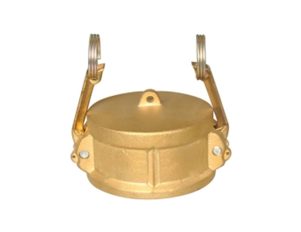 Buchanan Rubber CDC-050-B1 Cam and Groove Dust Cap, 1/2 in Type DC, Brass