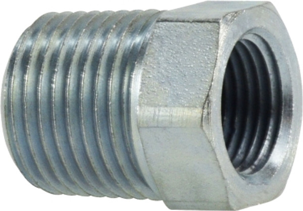 Midland Metal 54063216 Hex Reducer Bushing, 2 in MPT x 1 in FPT, Steel