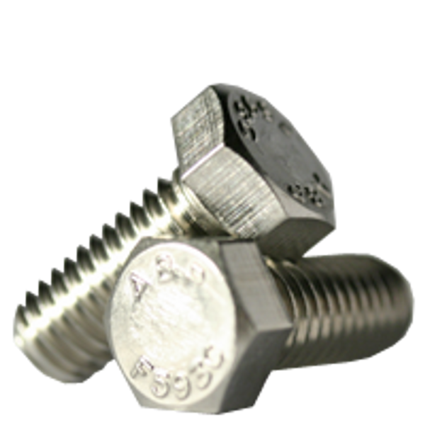 5/16"-24 x 5 1/2" Hex Cap Screws, 18-8 Stainless Steel, Partially Threaded, Qty 50