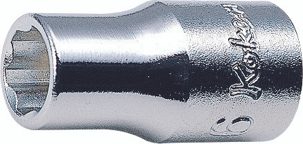 Koken 2410M-4.5 | 1/4" Sq. Drive, Surface Drive Socket