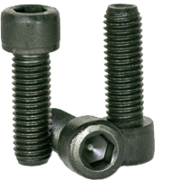 1/2"-20 x 2 1/2" Socket Head Cap Screw, Thermal Black Oxide, Partially Threaded, Alloy Steel, Qty 50